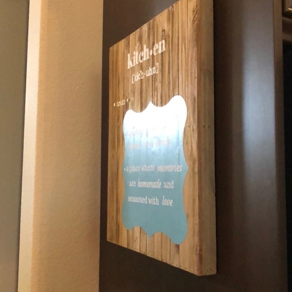 Wood Kitchen Sign - Picture 4 of 8